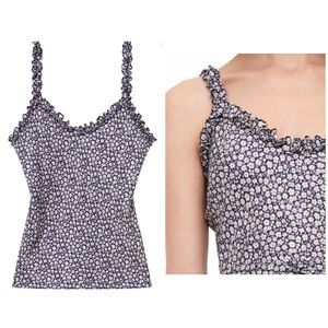 NEW Rebecca Taylor 100% silk floral tank top